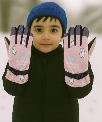 دستكش برف بچگانه بالون كد GL18