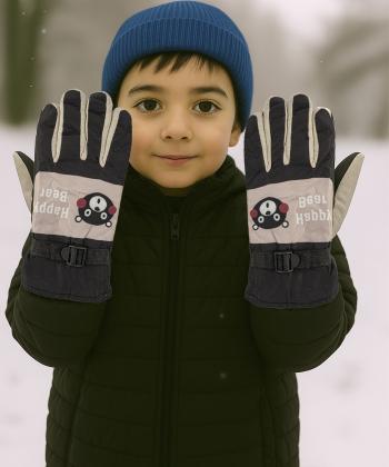 دستكش برف بچگانه بالون كد GL19